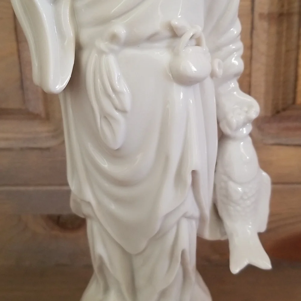 Vintage Asian Fisherman Figurine